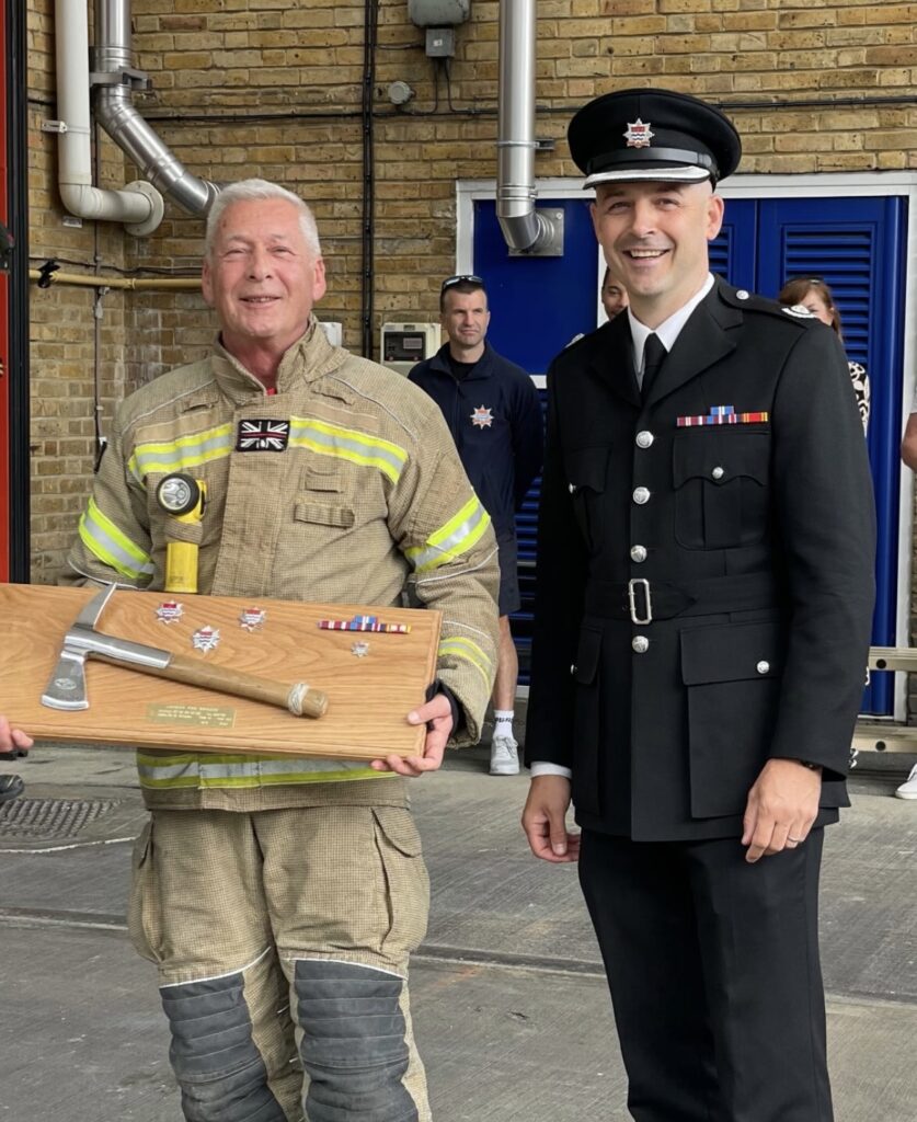 Veteran firefighter Malcolm McCarthy retires after nearly 46 years with London Fire Brigade – served at major incidents and witnessed decades of change in the service.