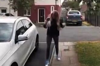Woman drops Greggs pizza slice inches from home in Ring cam fail - £2.40 lunch lands cheese-side down, only to be scooped up by cheeky seagull moments later.