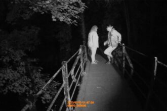 Ghost hunters claim rocks were thrown and one man was touched on the back during a chilling investigation at haunted Snuff Mills in Bristol, leaving the group terrified.