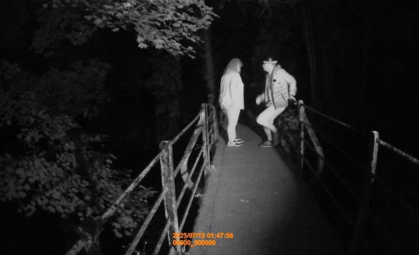 Ghost hunters claim rocks were thrown and one man was touched on the back during a chilling investigation at haunted Snuff Mills in Bristol, leaving the group terrified.