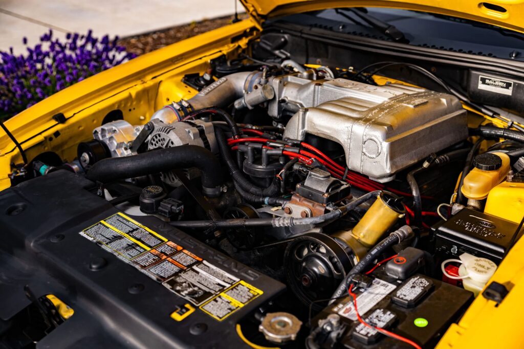 George Foreman’s 1995 Saleen Mustang, with only 728 miles and 510bhp, is up for sale at £9,300. This rare canary yellow convertible was rarely driven and heavily upgraded.