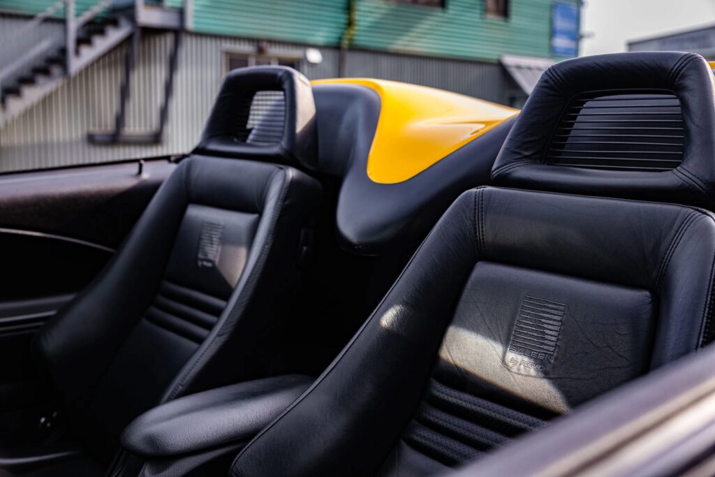 George Foreman’s 1995 Saleen Mustang, with only 728 miles and 510bhp, is up for sale at £9,300. This rare canary yellow convertible was rarely driven and heavily upgraded.