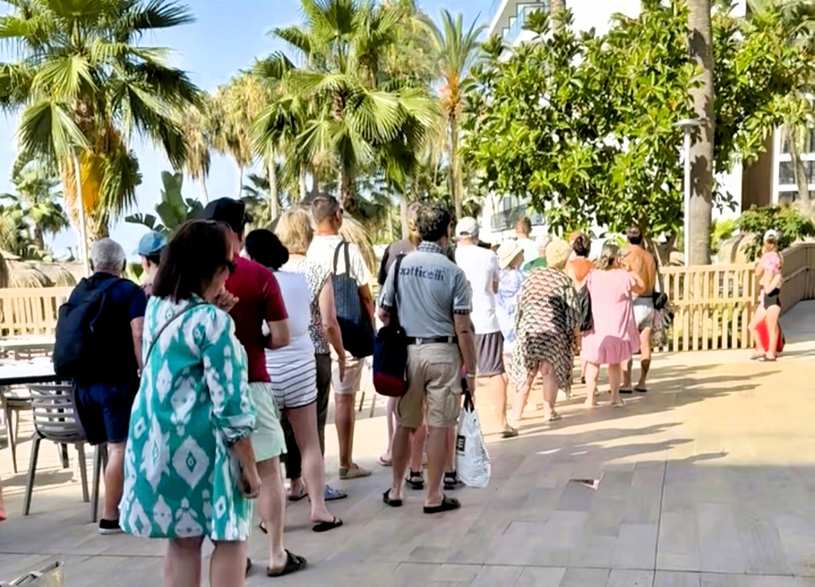 A Brit family in Spain compared their hotel’s sunbed rush to the Hunger Games as guests queued early, jumped fences and threw towels to claim loungers at Hotel Triton.
