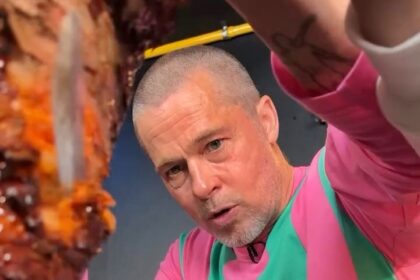 Brad Pitt flips tacos and topples a meat spit in viral skit with F1 movie co-stars and Mexican chefs, as fans go wild over the fun-filled promo in Mexico.