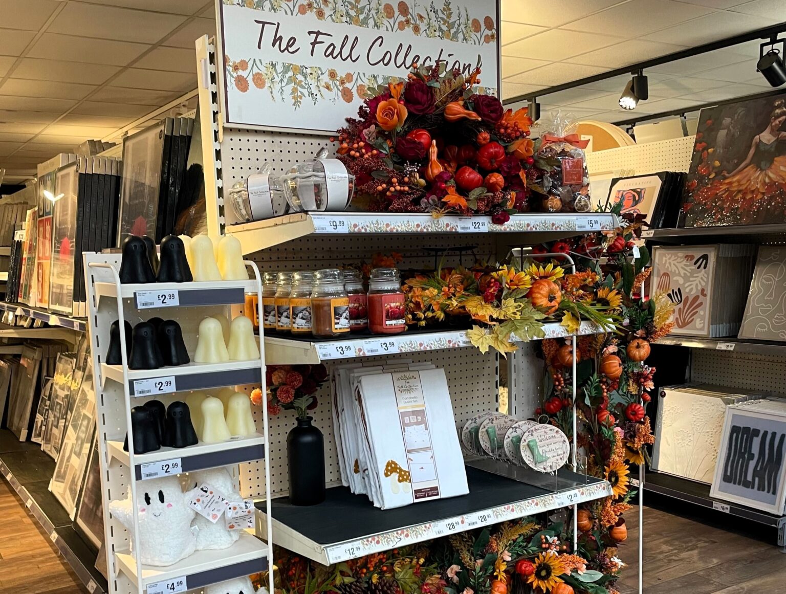 Shoppers stunned as The Range stocks Halloween and autumn items in July with spooky décor and cosy wreaths on full display, sparking debate over early seasonal sales.