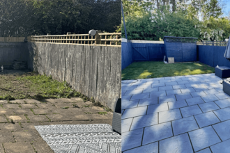 Single mum transforms garden for £1,127 using ChatGPT and grit after £10k quote - inspires kids and social media with DIY drive, ditching TV for power tools.