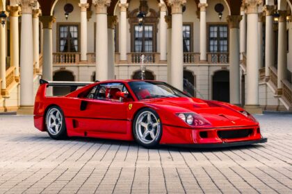 A rare Ferrari F40 LM, one of only 19 ever made and the most powerful of its kind, is hitting the auction block in Monterey with a £7m price tag and 229 mph top speed.