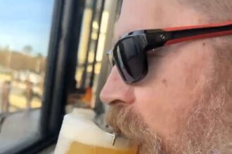 An Aussie inventor has created ‘The Bush Ranger’ - a £17 clip-on gadget that keeps beards dry while drinking beer, aiming to solve a soggy moustache problem for men.