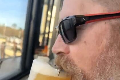 An Aussie inventor has created ‘The Bush Ranger’ - a £17 clip-on gadget that keeps beards dry while drinking beer, aiming to solve a soggy moustache problem for men.