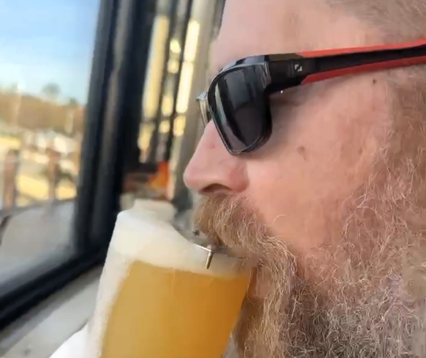 An Aussie inventor has created ‘The Bush Ranger’ - a £17 clip-on gadget that keeps beards dry while drinking beer, aiming to solve a soggy moustache problem for men.
