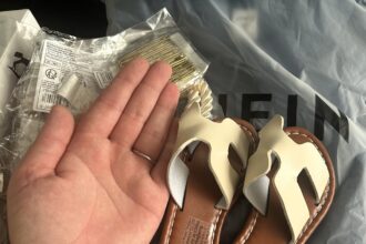 Mum left in stitches after £3 Shein sandals turn out to be toddler-sized - now her dog Kaya rocks them in a viral fashion twist that has the internet howling with laughter.