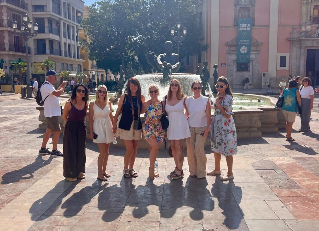Seven mums swapped parenting for paella on a whirlwind 12-hour girls' trip to Valencia, sightseeing, sipping cocktails, and soaking up the sun before flying home.