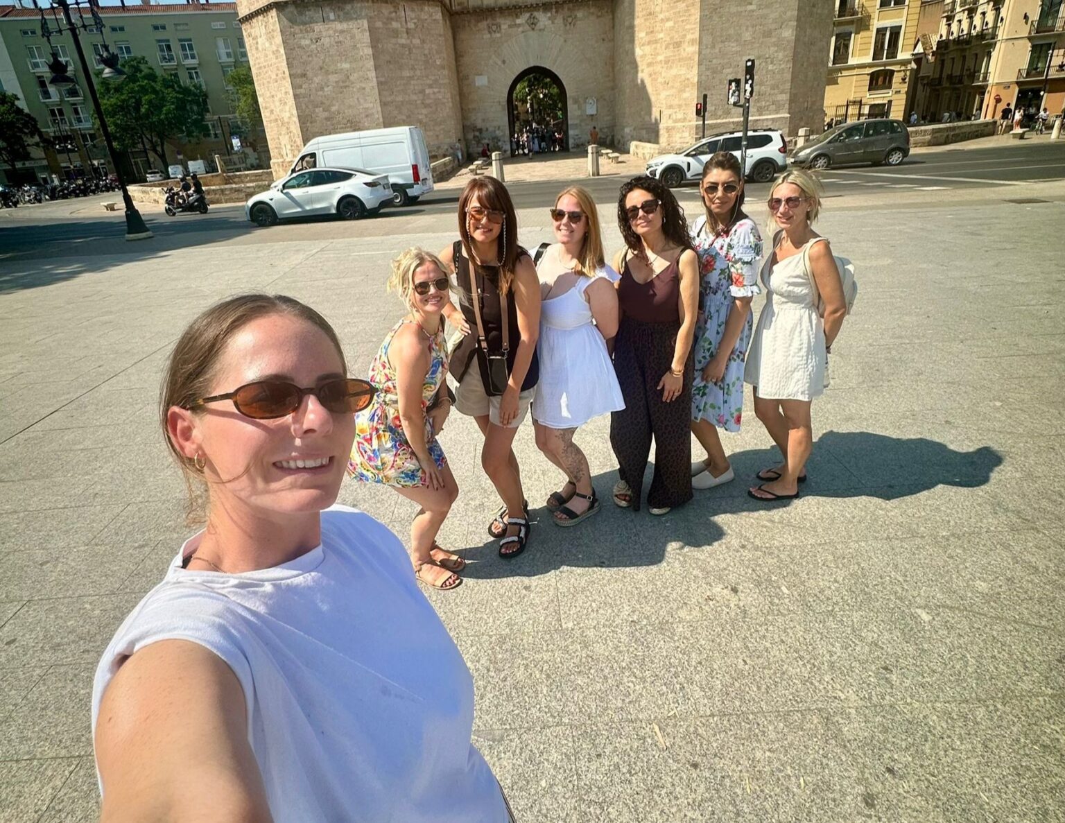 Seven mums swapped parenting for paella on a whirlwind 12-hour girls' trip to Valencia, sightseeing, sipping cocktails, and soaking up the sun before flying home.