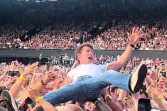 James Blunt shocks fans by crowd surfing at Ed Sheeran’s Ipswich gig - leaps off stage mid-set, then returns to sing Goodbye My Lover with Ed during finale.