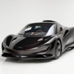 A rare 2020 McLaren Speedtail with just 71 miles, violet finish, £81k roof scoop and 250mph top speed is up for auction at £1.45m through RM Sotheby's.