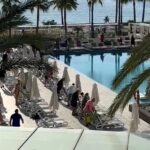Holidaymakers were seen racing for sun beds at a Mallorca hotel in a scene dubbed “like The Hunger Games” despite plenty of loungers and staff urging guests not to run.