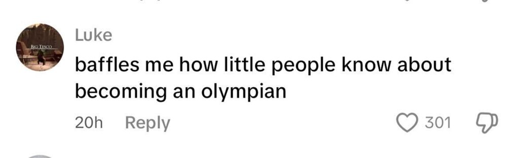 Social media comment on the post of Rylan Clark mocked for saying he could win Olympic gold as a gymnast with four years of training - fans compare claim to Molly Mae’s viral “24 hours” remark.