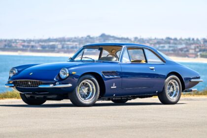 A rare 1965 Ferrari 500 Superfast once owned by shipping tycoon George P Livanos is up for auction in Monterey for £1.3M following a meticulous restoration.