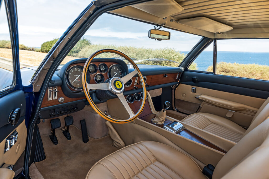A rare 1965 Ferrari 500 Superfast once owned by shipping tycoon George P Livanos is up for auction in Monterey for £1.3M following a meticulous restoration.