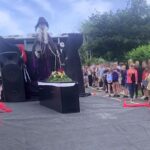 Teen stuns prom crowd by arriving in a coffin to confront bullies, making dramatic entrance with undertaker dad to prove their cruel words mean nothing.