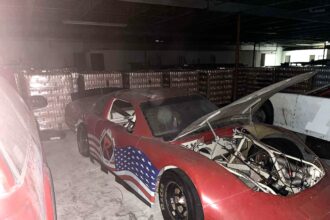 Teen urban explorer Jonathan found an abandoned warehouse near Tennessee filled with NASCAR cars and unopened energy drinks - a viral TikTok discovery worth thousands.