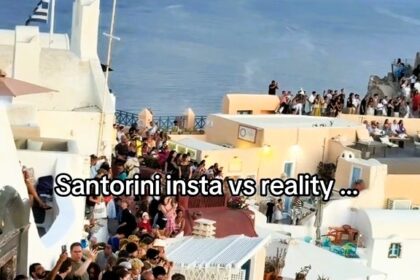 Tourists slam Santorini for overcrowding, long queues, donkey waste, and stressful sunsets. Visitors say the island is stunning but overrun, recommending off-peak travel instead.