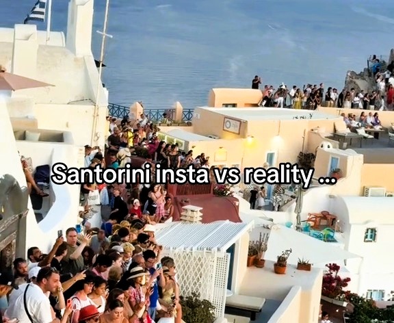 Tourists slam Santorini for overcrowding, long queues, donkey waste, and stressful sunsets. Visitors say the island is stunning but overrun, recommending off-peak travel instead.
