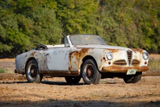 A rare 1952 Alfa Romeo 1900C Cabriolet hidden for 40 years is heading to auction. With original parts and rich history, it's a dream find for classic car collectors.