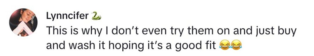 Social media comment on the post of A microbiologist found bacteria on swimsuit hygiene stickers, revealing why you should always try swimwear on over clothes and wash it before wearing on skin.