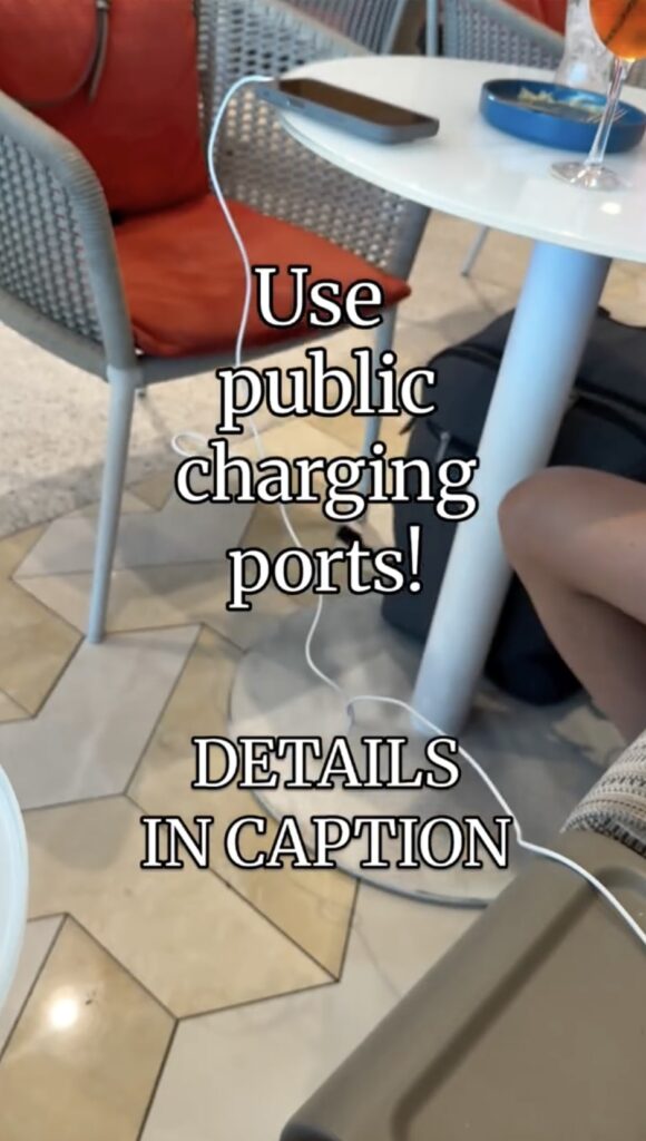Travel expert Pollyann Giffin warns against airport USB charging stations, bloating foods and sandals on planes, sharing smart safety tips to help travellers fly stress-free.