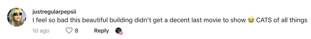 Social media comment on the post of A 100-year-old cinema in Eastbourne, closed since 2020, has been found with seats, screens and projectors still intact, sparking nostalgia and ghostly vibes online.