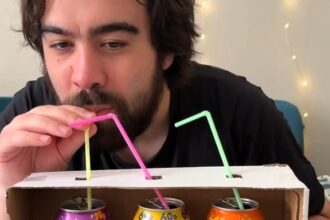 An American in the UK sparked outrage after comparing iconic Scottish drink Irn-Bru to Vimto and rating it 6/10, leaving Scots fuming over his controversial soda review.