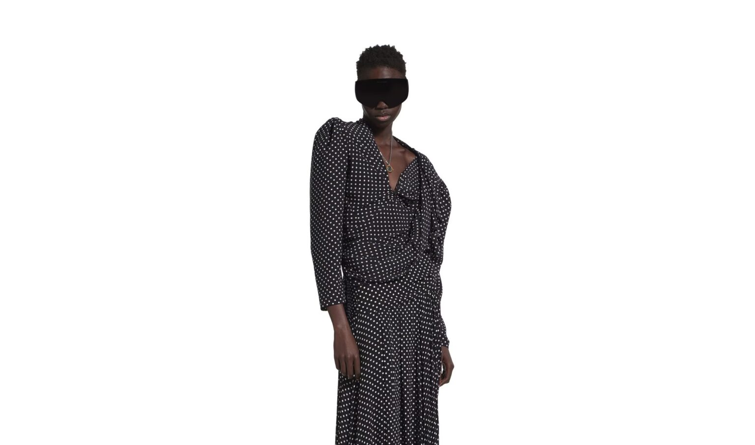 Balenciaga faces ridicule for its £2,250 polka dot skirt from the Winter 25 Collection, mocked for looking like it’s tucked into knickers after a toilet mishap.
