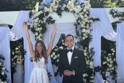 Bride Nicole Wallach hired an Etsy witch for £11.30 to cast a no-rain spell and claims it worked, turning her gloomy forecast into perfect sunshine for her July wedding.