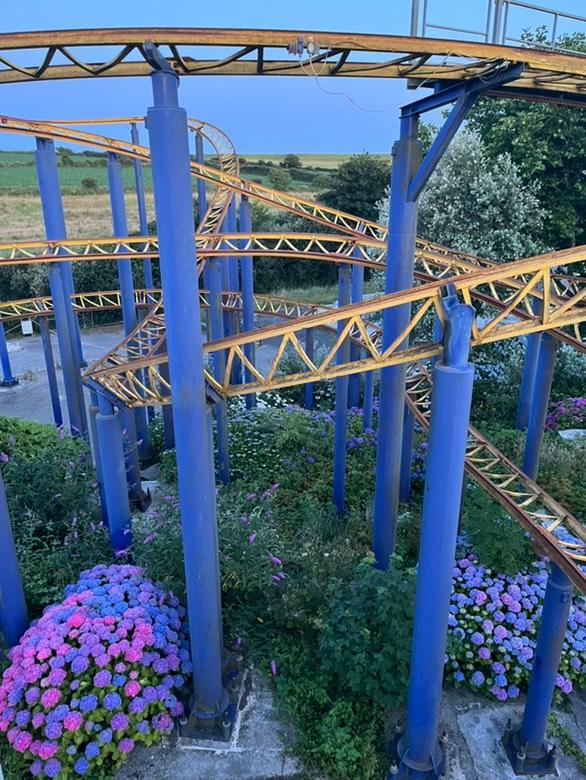 Urban explorer Charlee Popperwell was saddened by the decaying remains of Flambards theme park in Cornwall, closed after 48 years due to rising costs and ride retirements.