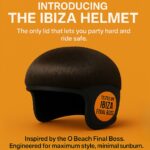Halfords drops a hilarious fake 'Ibiza Final Boss helmet' inspired by viral star Jack Kay's haircut, blending style, sun protection, and social media gold.