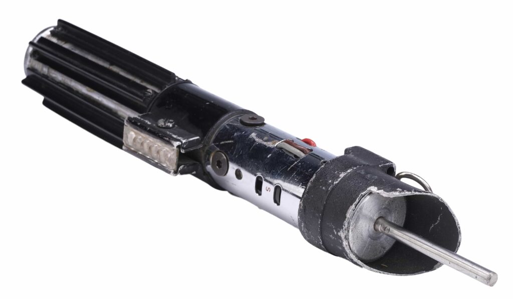 Darth Vader’s original lightsaber from Empire Strikes Back and Return of the Jedi heads to auction for £2.2m - rare Star Wars prop joins Batsuit and Spider-Man suit sale.