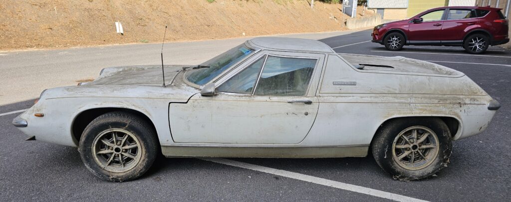A 1975 Lotus Europa Special found hidden in a barn for 35 years is set to fetch up to £8,000. The dusty classic has just 67,644 miles and needs recommissioning.