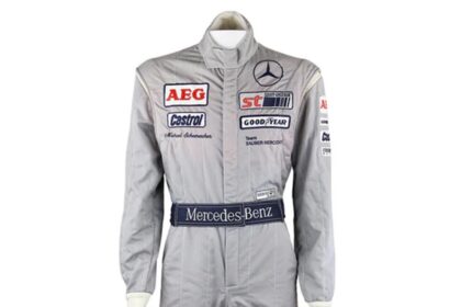 Michael Schumacher’s race suits, helmets and memorabilia set for Bonhams online auction from 29 Aug to 19 Sept - 14 rare F1 items from Ferrari, Benetton and Mercedes up for grabs.
