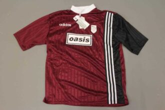 Rare Oasis football shirts to fetch thousands at auction - Noel and Liam Gallagher’s 1995 pub team kits made by Adidas expected to sell for up to £3,000 in Ilkley sale.