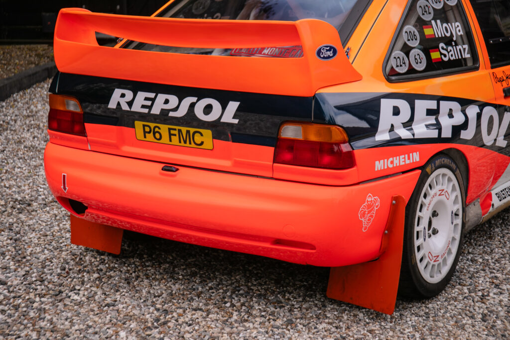 A 1997 Ford Escort WRC driven by Carlos Sainz Sr. to multiple rally wins is set for auction, expected to fetch over £350,000, making it a rare collector’s piece.