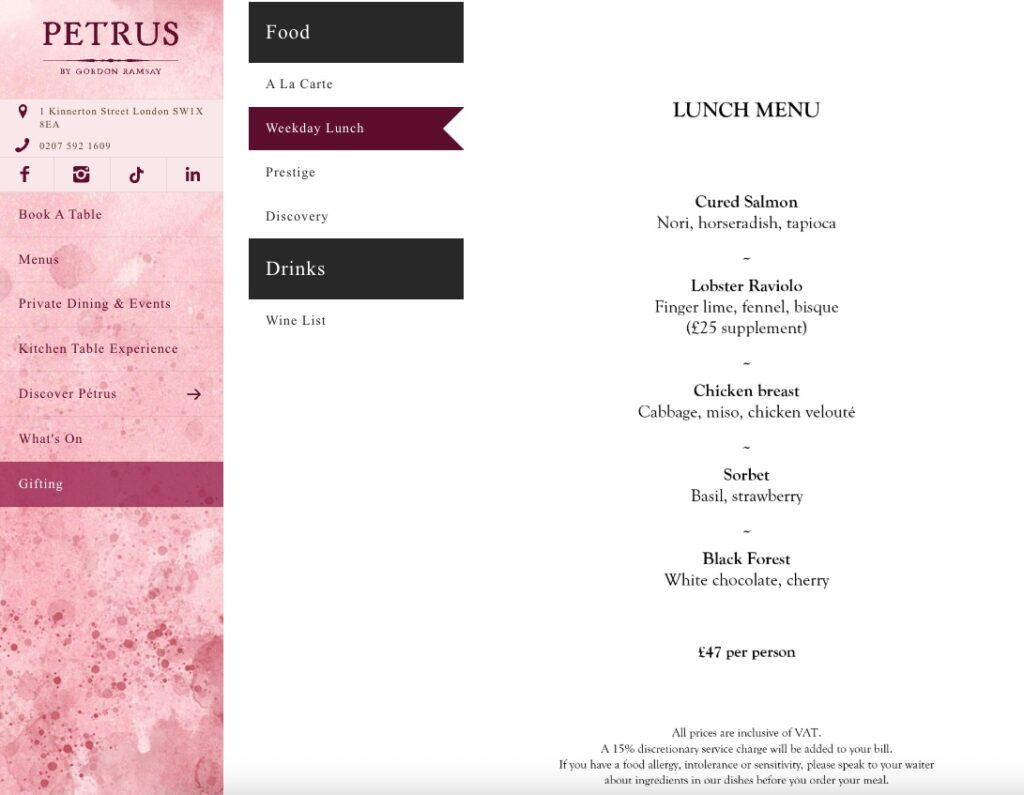 Gordon Ramsay has been mocked after his Michelin-starred Pétrus restaurant served a tiny £72 salmon dish - with critics joking it looked like cat food despite his praise.