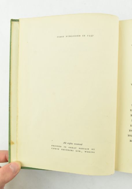 A rare 1937 first edition of The Hobbit without a dust cover sold for £43,000 in the UK, setting a record after being found during a home clearance in Bristol.