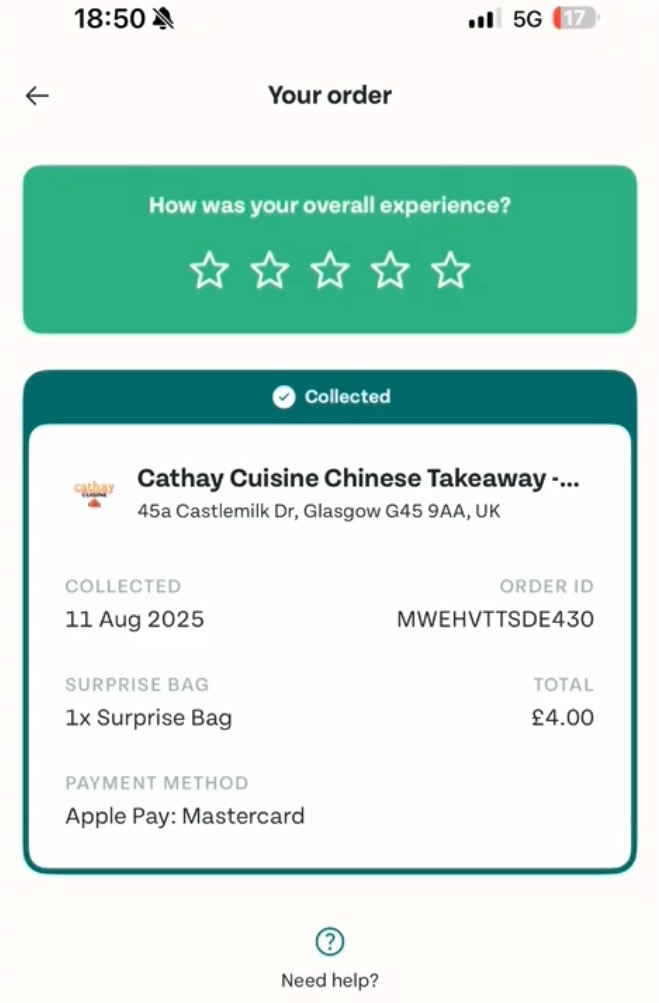 Mum hails £4 mystery Chinese takeaway from Too Good To Go as a game changer after receiving a feast worth up to £20, calling it delicious, generous and perfect for sharing.