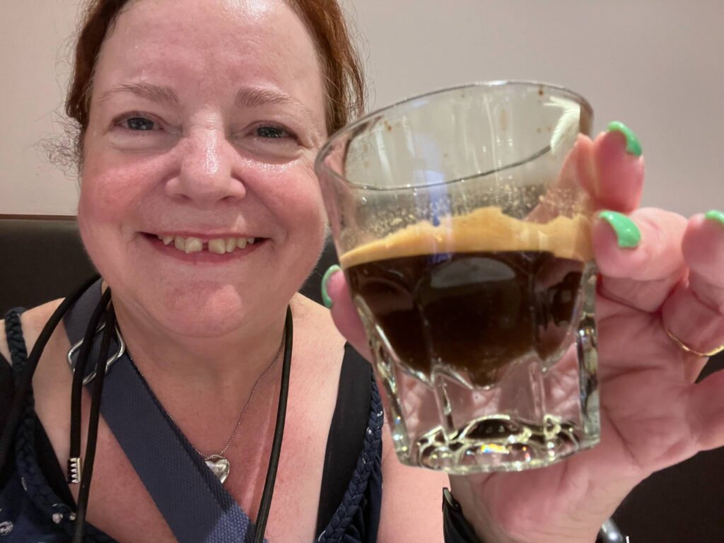 A UK woman flew 3,400 miles solo to NYC for a 24-hour dream trip to see Sunset Boulevard on Broadway, squeezing in sightseeing and pancakes before flying home.