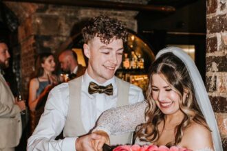 A bride has gone viral after taking her husband’s unusual surname, becoming Laura Large. The 4ft 11in newlywed embraced the name, sparking jokes and praise online.