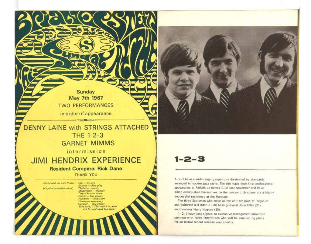 A rare 1962 Beatles concert ticket bought for five shillings is set to fetch £1,500 at auction alongside Jimi Hendrix memorabilia and a psychedelic Hyde Park poster.