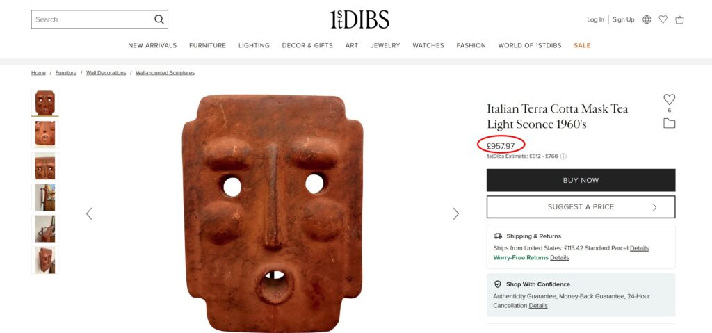 A £3 charity shop find turned into gold for Kyle Taylor, who discovered his quirky stone mask is a 1960s Italian terracotta piece worth over £900 online.