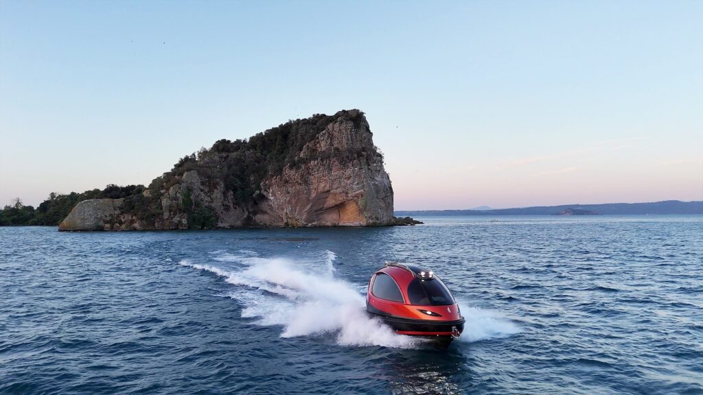 The Jet Capsule by Lazzarini Design Studios is a futuristic luxury pod boat starting at £271k, offering custom interiors, zero-emissions cruising and sleek space-age design.