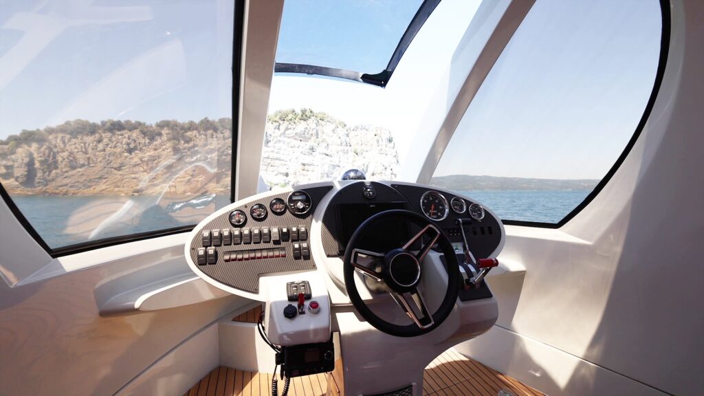 The Jet Capsule by Lazzarini Design Studios is a futuristic luxury pod boat starting at £271k, offering custom interiors, zero-emissions cruising and sleek space-age design.
